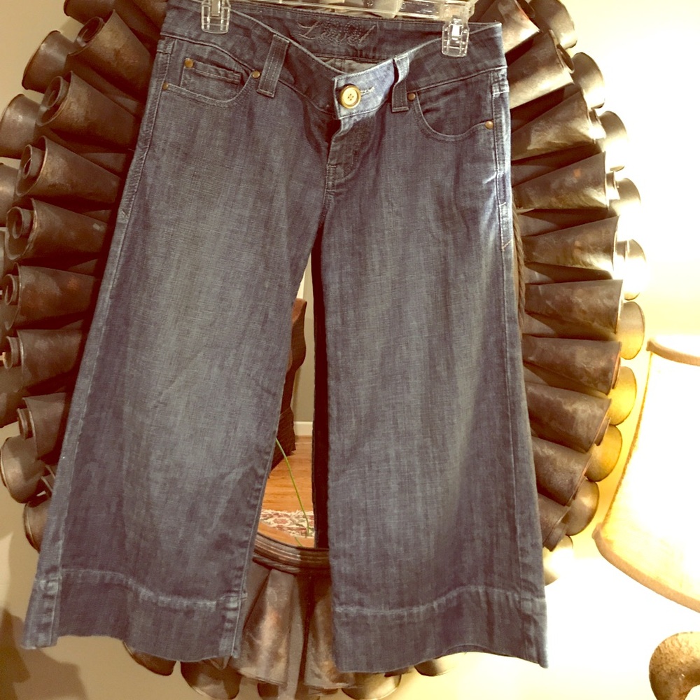 Level 99 cropped flare denim pants. Anthropologie